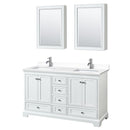 Deborah 60" Free Standing Double Basin Vanity Set with Cultured Marble Vanity Top and Framed Mirror - image 8
