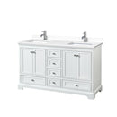 Deborah 60" Free Standing Double Basin Vanity Set with Cultured Marble Vanity Top - image 7