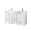 Deborah 60" Free Standing Double Basin Vanity Set with Cultured Marble Vanity Top - image 10