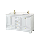 Deborah 60" Free Standing Double Basin Vanity Set with Cultured Marble Vanity Top - image 11
