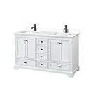 Deborah 60" Free Standing Double Basin Vanity Set with Cultured Marble Vanity Top - image 12