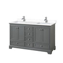 Deborah 60" Free Standing Double Basin Vanity Set with Cultured Marble Vanity Top - image 14