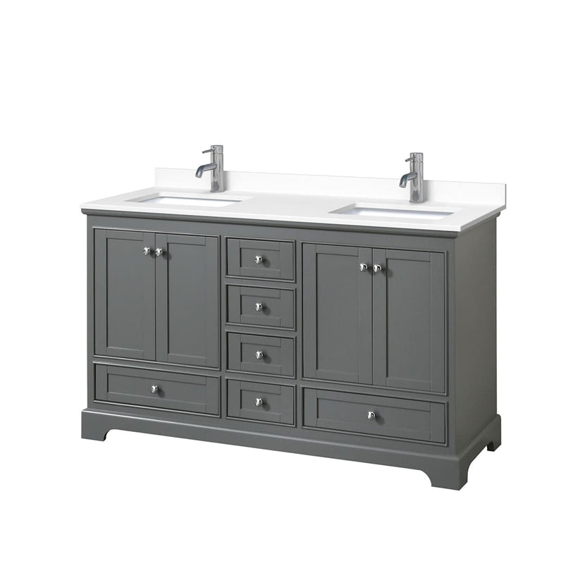 Deborah 60" Free Standing Double Basin Vanity Set with Cultured Marble Vanity Top - image 14