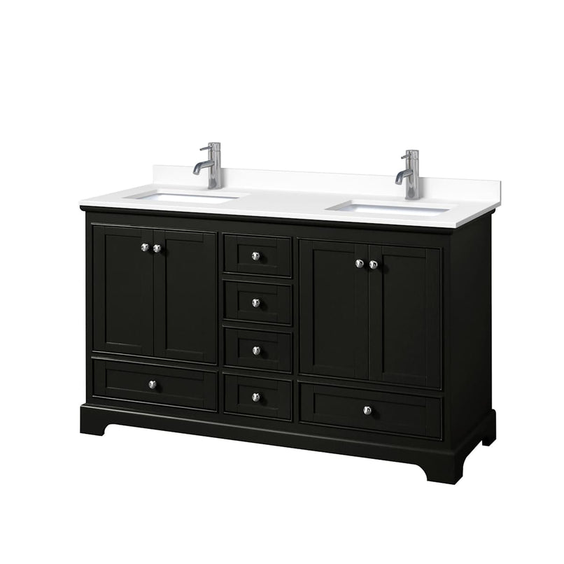 Deborah 60" Free Standing Double Basin Vanity Set with Cultured Marble Vanity Top - image 17