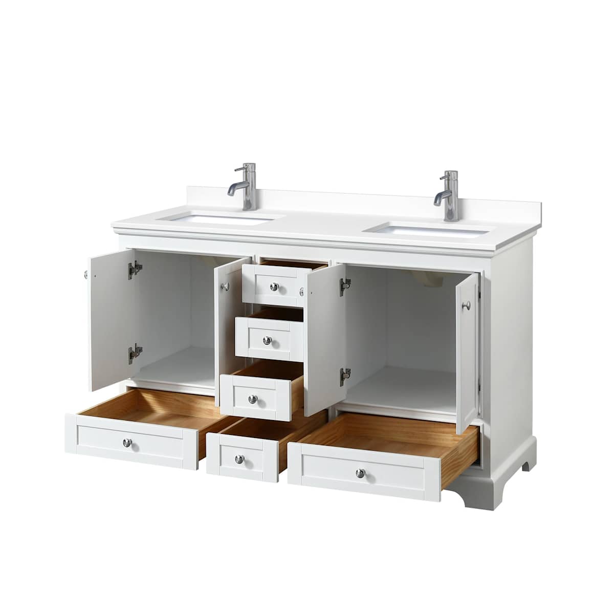 Deborah 60" Free Standing Double Basin Vanity Set with Cultured Marble Vanity Top - image 19