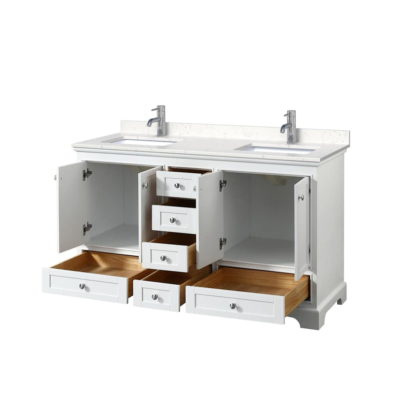 Deborah 60" Free Standing Double Basin Vanity Set with Cultured Marble Vanity Top - image 20