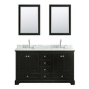 Deborah 60" Free Standing Double Vanity Set with Wood Cabinet, Marble Vanity Top, and Medicine Cabinet - image 13