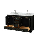 Deborah 60" Free Standing Double Vanity Set with Wood Cabinet and Marble Vanity Top - image 17
