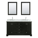 Deborah 60" Free Standing Double Vanity Set with Wood Cabinet, Marble Vanity Top, and Medicine Cabinet - image 13