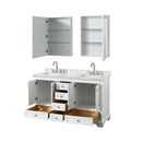 Deborah 60" Free Standing Double Vanity Set with Wood Cabinet, Marble Vanity Top, and Medicine Cabinet - image 17