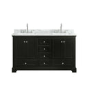 Deborah 60" Free Standing Double Vanity Set with Wood Cabinet and Marble Vanity Top - image 11