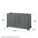 Deborah 59-1/4" Double Free Standing Wood Vanity Cabinet Only - Less Vanity Top - image 6