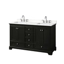 Deborah 60" Free Standing Double Basin Vanity Set with Cabinet and Quartz Vanity Top - image 1
