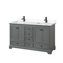 Deborah 60" Free Standing Double Basin Vanity Set with Cultured Marble Vanity Top - image 1