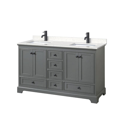 Deborah 60" Free Standing Double Basin Vanity Set with Cultured Marble Vanity Top - image 1