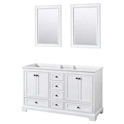 Deborah 59-1/4" Double Free Standing Wood Vanity Cabinet - Less Vanity Top - image 1