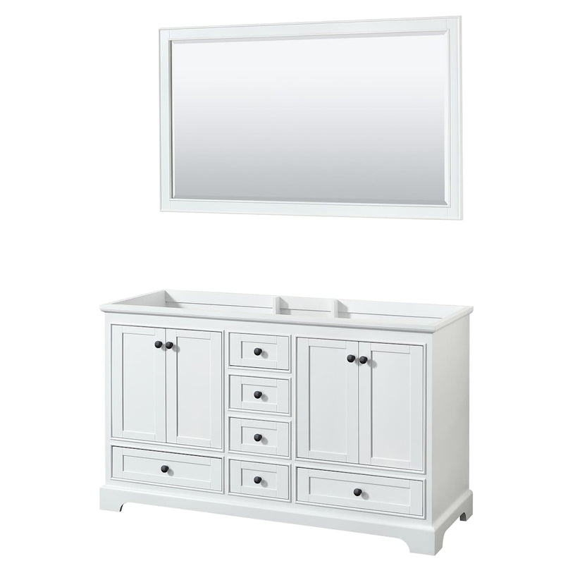 Deborah 59-1/4" Double Free Standing Wood Vanity Cabinet - Less Vanity Top - image 1