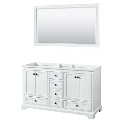 Deborah 59-1/4" Double Free Standing Wood Vanity Cabinet - Less Vanity Top - image 1