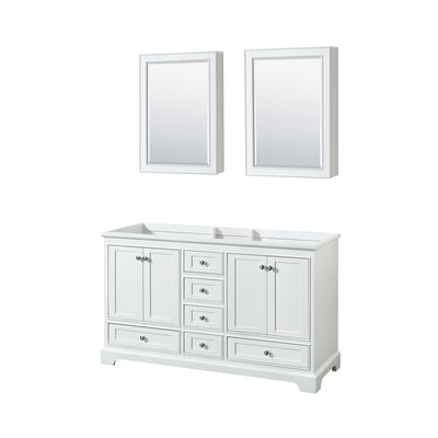 Deborah 59-1/4" Double Free Standing Wood Vanity Cabinet - Less Vanity Top - image 1
