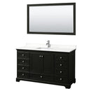 Deborah 60" Free Standing Single Basin Vanity Set with Cabinet, Quartz Vanity Top, and Framed Mirror - image 19