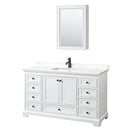 Deborah 60" Free Standing Single Basin Vanity Set with Cabinet, Quartz Vanity Top, and Medicine Cabinet - image 13