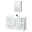 Deborah 60" Free Standing Single Basin Vanity Set with Cabinet, Quartz Vanity Top, and Medicine Cabinet - image 14
