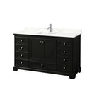 Deborah 60" Free Standing Single Basin Vanity Set with Cabinet and Quartz Vanity Top - image 2
