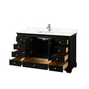 Deborah 60" Free Standing Single Basin Vanity Set with Cabinet and Quartz Vanity Top - image 3