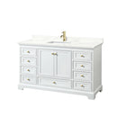 Deborah 60" Free Standing Single Basin Vanity Set with Cabinet and Quartz Vanity Top - image 11