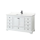 Deborah 60" Free Standing Single Basin Vanity Set with Cabinet and Quartz Vanity Top - image 12