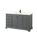 Deborah 60" Free Standing Single Basin Vanity Set with Cabinet and Quartz Vanity Top - image 17