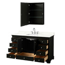 Deborah 60" Free Standing Single Basin Vanity Set with Cabinet, Quartz Vanity Top, and Medicine Cabinet - image 3