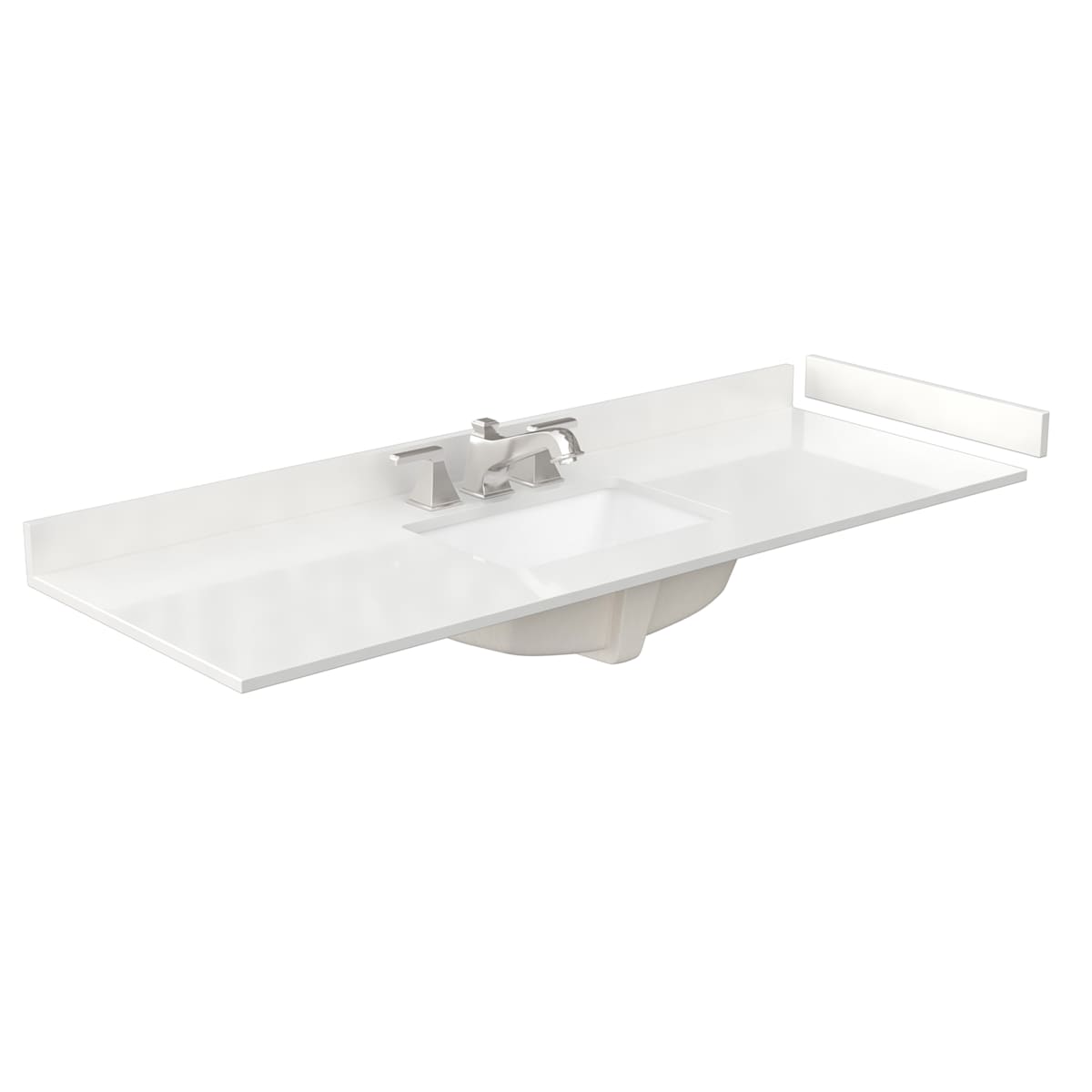 Deborah 60" Free Standing Single Basin Vanity Set with Cabinet, Quartz Vanity Top, and Medicine Cabinet