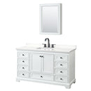 Deborah 60" Free Standing Single Basin Vanity Set with Cabinet, Quartz Vanity Top, and Medicine Cabinet - image 13