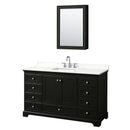 Deborah 60" Free Standing Single Basin Vanity Set with Cabinet, Quartz Vanity Top, and Medicine Cabinet - image 19