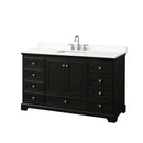 Deborah 60" Free Standing Single Basin Vanity Set with Cabinet and Quartz Vanity Top - image 18