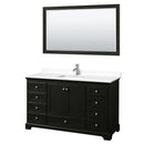 Deborah 60" Free Standing Single Basin Vanity Set with Cultured Marble Vanity Top and Framed Mirror - image 20