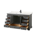 Deborah 60" Free Standing Single Basin Vanity Set with Cultured Marble Vanity Top - image 3