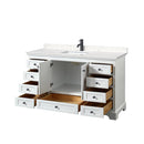 Deborah 60" Free Standing Single Basin Vanity Set with Cultured Marble Vanity Top - image 8