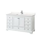 Deborah 60" Free Standing Single Basin Vanity Set with Cultured Marble Vanity Top - image 11
