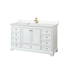 Deborah 60" Free Standing Single Basin Vanity Set with Cultured Marble Vanity Top - image 13