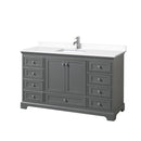 Deborah 60" Free Standing Single Basin Vanity Set with Cultured Marble Vanity Top - image 15