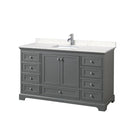 Deborah 60" Free Standing Single Basin Vanity Set with Cultured Marble Vanity Top - image 16