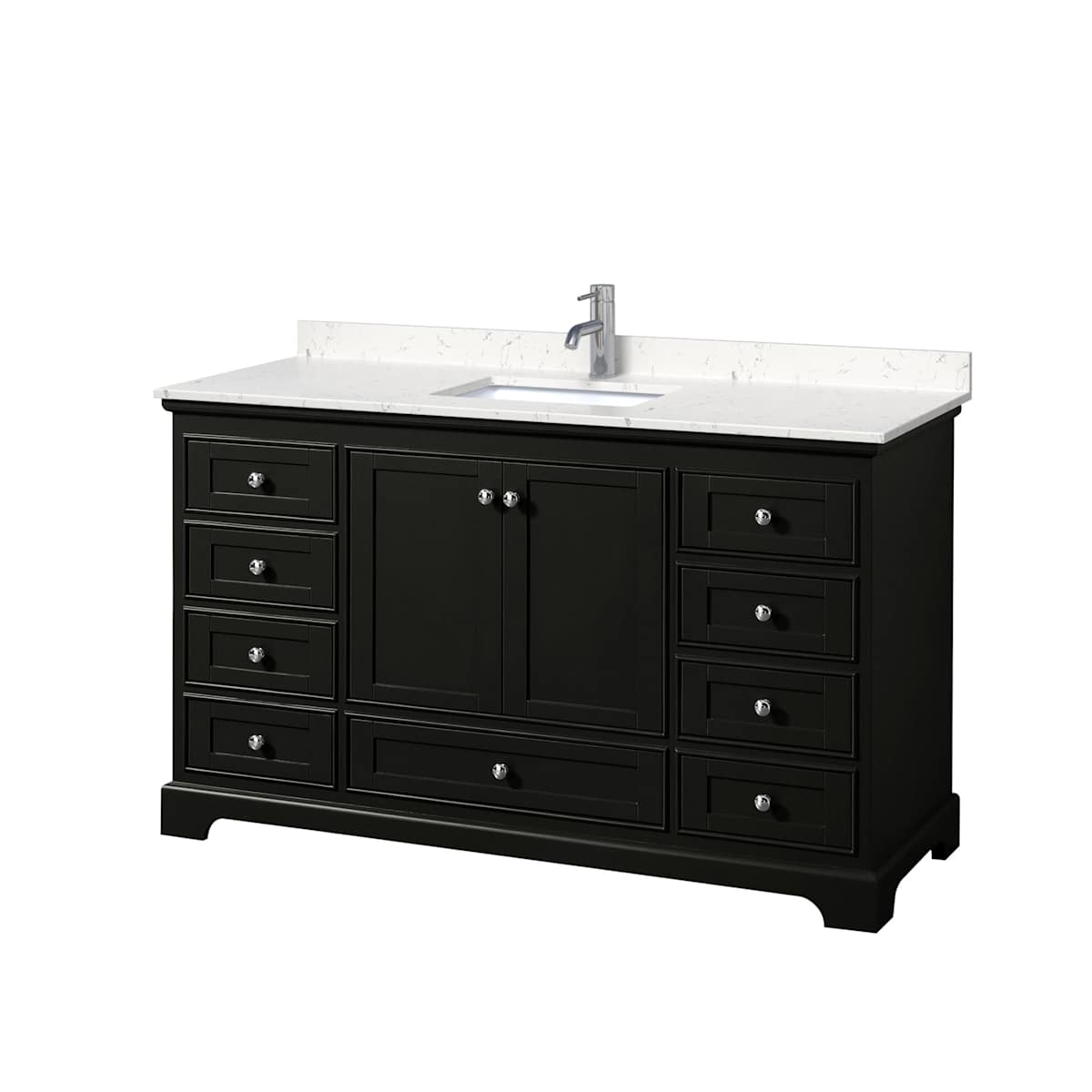 Deborah 60" Free Standing Single Basin Vanity Set with Cultured Marble Vanity Top - image 19