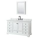 Deborah 60" Free Standing Single Vanity Set with Wood Cabinet, Marble Vanity Top, and Medicine Cabinet - image 10