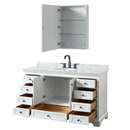 Deborah 60" Free Standing Single Vanity Set with Wood Cabinet, Marble Vanity Top, and Medicine Cabinet - image 17