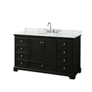 Deborah 60" Free Standing Single Vanity Set with Wood Cabinet and Marble Vanity Top - image 11