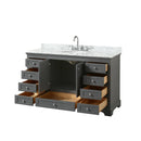 Deborah 60" Free Standing Single Vanity Set with Wood Cabinet and Marble Vanity Top - image 15
