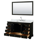 Deborah 60" Free Standing Single Vanity Set with Wood Cabinet, Marble Vanity Top, and Framed Mirror - image 16