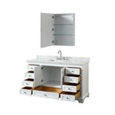 Deborah 60" Free Standing Single Vanity Set with Wood Cabinet, Marble Vanity Top, and Medicine Cabinet - image 16